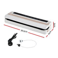 Devanti Vacuum Sealer Machine 6 Modes Auto Seal Slide Cutter White