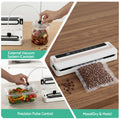 Devanti Vacuum Sealer Machine 6 Modes Auto Seal Slide Cutter White