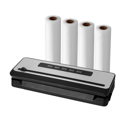 Devanti Food Vacuum Sealer 4 Modes Storage Bags 4 Rolls Cutter