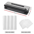 Devanti Food Vacuum Sealer 4 Modes Storage Bags 4 Rolls Cutter