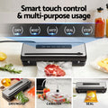 Devanti Food Vacuum Sealer 4 Modes Storage Bags 4 Rolls Cutter