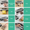 Devanti Vacuum Sealer Machine 9 Modes Auto Seal Cutter Black