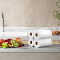 4 Rolls Vacuum Sealer Bags 15cm x 6m Food Storage Heat Sealing