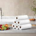 Vacuum Sealer Bags 6 Roll 20cm x 6m Food Storage Heat Sealing