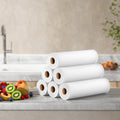 6x Vacuum Sealer Bags 25cm x 6m Food Storage Heat Seal Roll