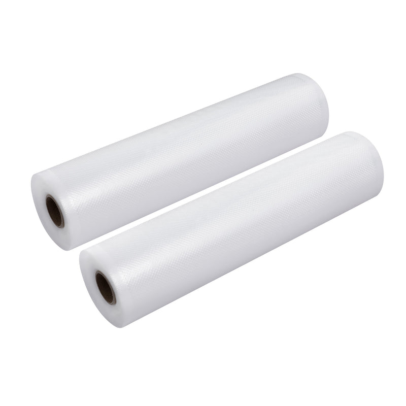 Food Vacuum Sealer Bags 28cm x 6m Heat Seal Storage 2 Rolls