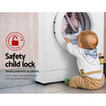 Devanti 8kg Front Load Washing Machine Quick Wash 24h Delay