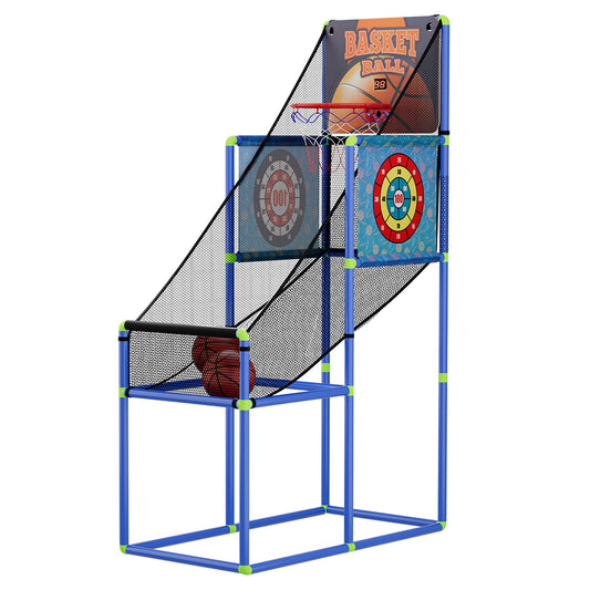 Basketball Arcade Game 3 Games Electronic Scorer Adjustable Kids