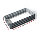 Green Fingers Raised Garden Bed 150x90cm Galvanised Steel