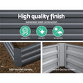 Green Fingers Raised Garden Bed 150x90cm Galvanised Steel