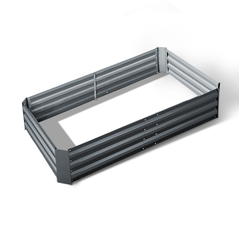 Green Fingers Raised Garden Bed 150x90cm Galvanised Steel