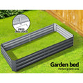 Green Fingers 210x90cm Raised Garden Bed Galvanised Steel Planter