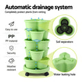 Green Fingers 5 Tier Vertical Garden Planter with Wheels Light Green