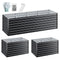Green Fingers 2-in-1 Raised Garden Bed 240cm Galvanised Steel 77cm Deep