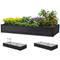 Green Fingers Raised Garden Bed 2PC 210x90cm Galvanised Metal