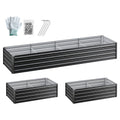 Green Fingers 2-in-1 Raised Garden Bed 240cm Metal Planter Box 45cm