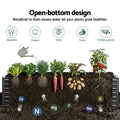 Green Fingers 45cm Raised Garden Bed 320cm Metal Planter Box Galvanised