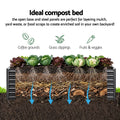 Green Fingers 45cm Raised Garden Bed 320cm Metal Planter Box Galvanised