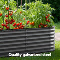 Green Fingers 9in1 Raised Garden Bed Modular Planter Galvanised