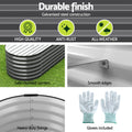 Green Fingers 9in1 Raised Garden Bed Modular Planter Galvanised