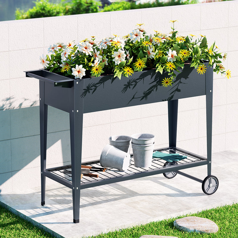 Green Fingers Raised Garden Bed 100x40x80cm Planter Box Herb