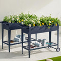 Green Fingers Raised Garden Bed 2x 100x40x80cm Planter Box