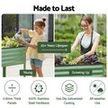 Green Fingers Raised Garden Bed 115x60x81cm Mobile Wheels Storage
