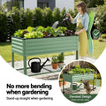 Green Fingers Raised Garden Bed 115x60x81cm Mobile Wheels Storage