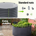 Green Fingers Raised Garden Bed 90x45cm Galvanised Steel Planter