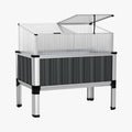 Green Fingers Raised Garden Bed 80x49x74cm Galvanised Planter