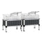 Green Fingers Raised Garden Bed 80x49x74cm Galvanised x2