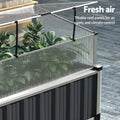 Green Fingers Raised Garden Bed 80x49x74cm Galvanised x2