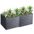 Green Fingers Raised Garden Bed 100x100x77cm Galvanised Steel
