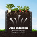 Green Fingers Raised Garden Bed 100x100x77cm Galvanised Steel