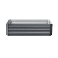 Green Fingers 120x90cm Galvanised Raised Garden Bed Planter Box x2