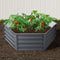 Green Fingers Raised Garden Bed 130x130x46cm Galvanised Box