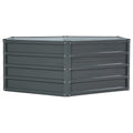 Green Fingers Raised Garden Bed 130x130x46cm Galvanised Box