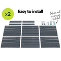 Green Fingers Raised Garden Bed 130x130x46cm Galvanised Box