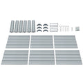 Green Fingers Raised Garden Bed 130x130x46cm Galvanised Box