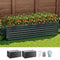 Green Fingers Raised Garden Bed 320x160x77cm Galvanised Steel