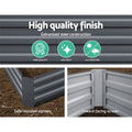 Green Fingers Garden Bed 150x90cm Galvanised Raised Planter Box