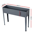 Elevated Garden Bed 100x80x30cm Galvanised Planter Box