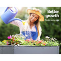 Elevated Garden Bed 100x80x30cm Galvanised Planter Box