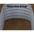 Green Fingers Garden Bed 160x80x42cm Oval Galvanised Planter