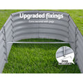 Green Fingers Raised Garden Bed 240x80x42cm Oval Galvanised