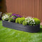 Green Fingers Raised Garden Bed 240x80x42cm Oval Galvanised