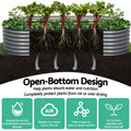 Green Fingers 4pc Raised Garden Bed 240x80x42cm Galvanised Steel