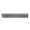 Green Fingers 4pc Raised Garden Bed 320x80x42cm Galvanized Steel