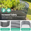 Green Fingers 4pc Raised Garden Bed 320x80x42cm Galvanized Steel
