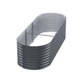 Green Fingers Garden Bed 240x80x56cm Oval Planter Box